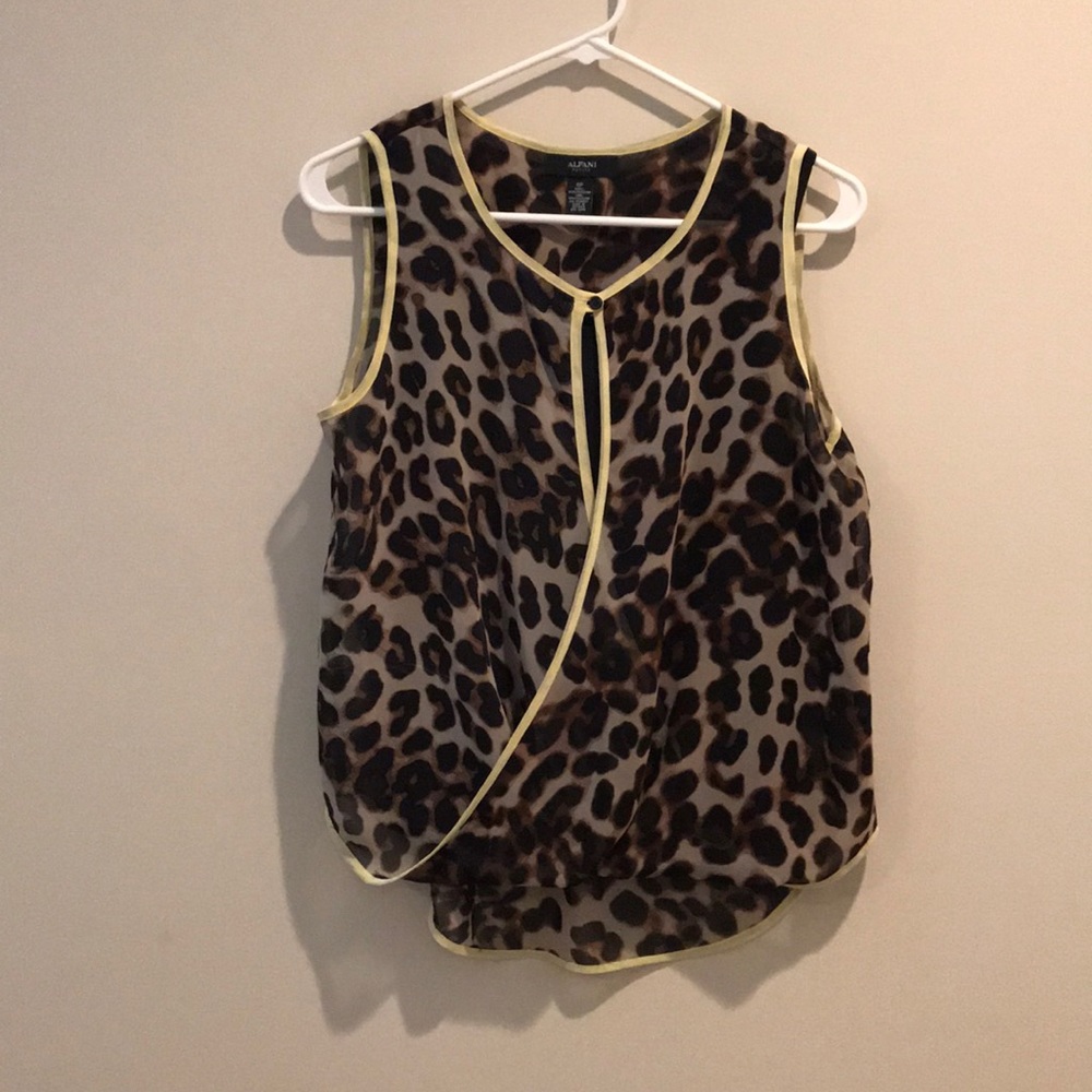 Alfani Animal Print Top.